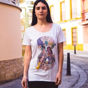 8m huelga camiseta feminista mujer regalar comprar ilustración pnitas 1