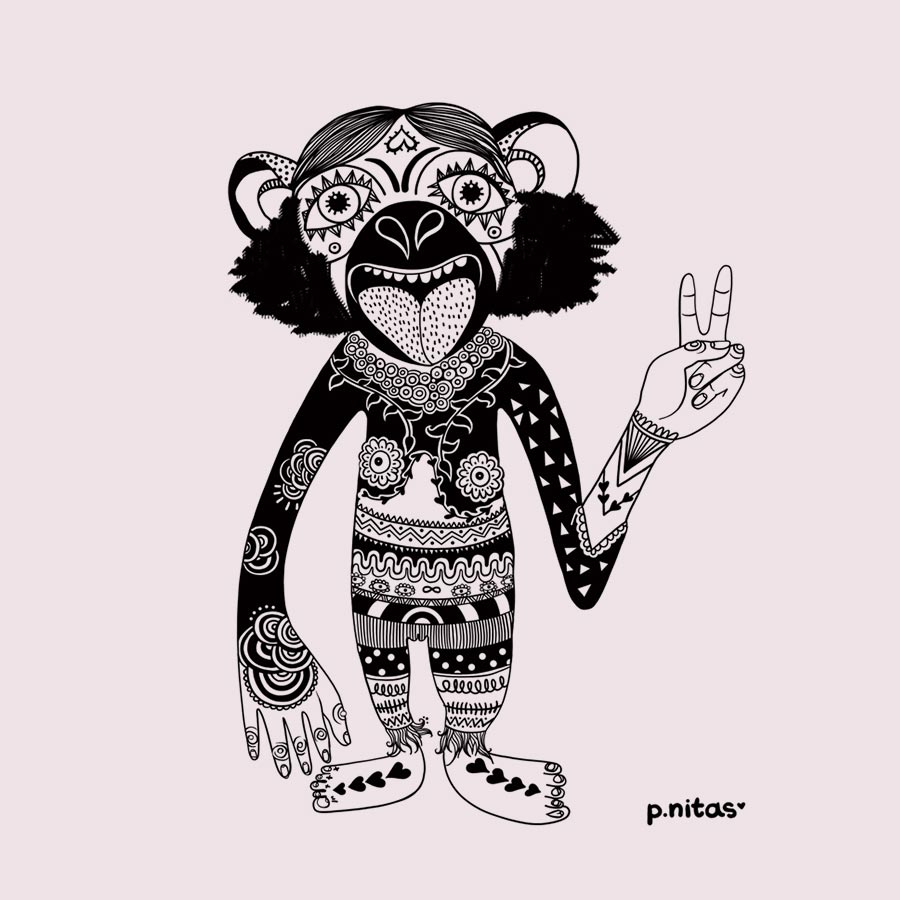 bonobo-ilustracion-pnitas
