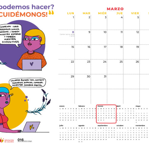 Ilustracion feminista contra las violencias virtuales