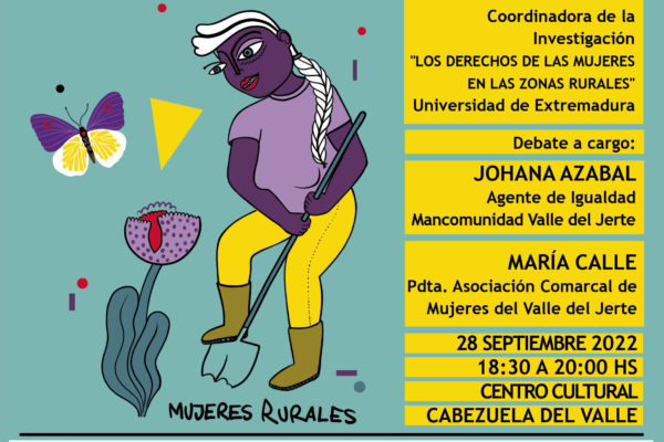 Cartel charla Mujeres rurales