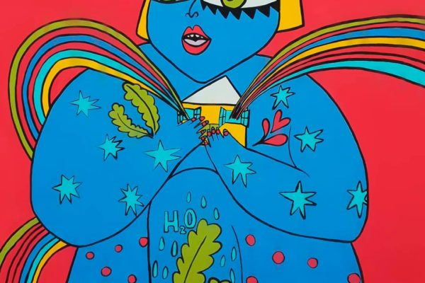 Pintura mural colaborativa · Feminismo Extremadura