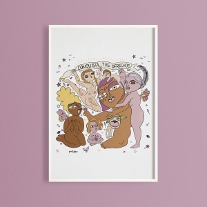 Conquista tus derechos – Póster Feminista