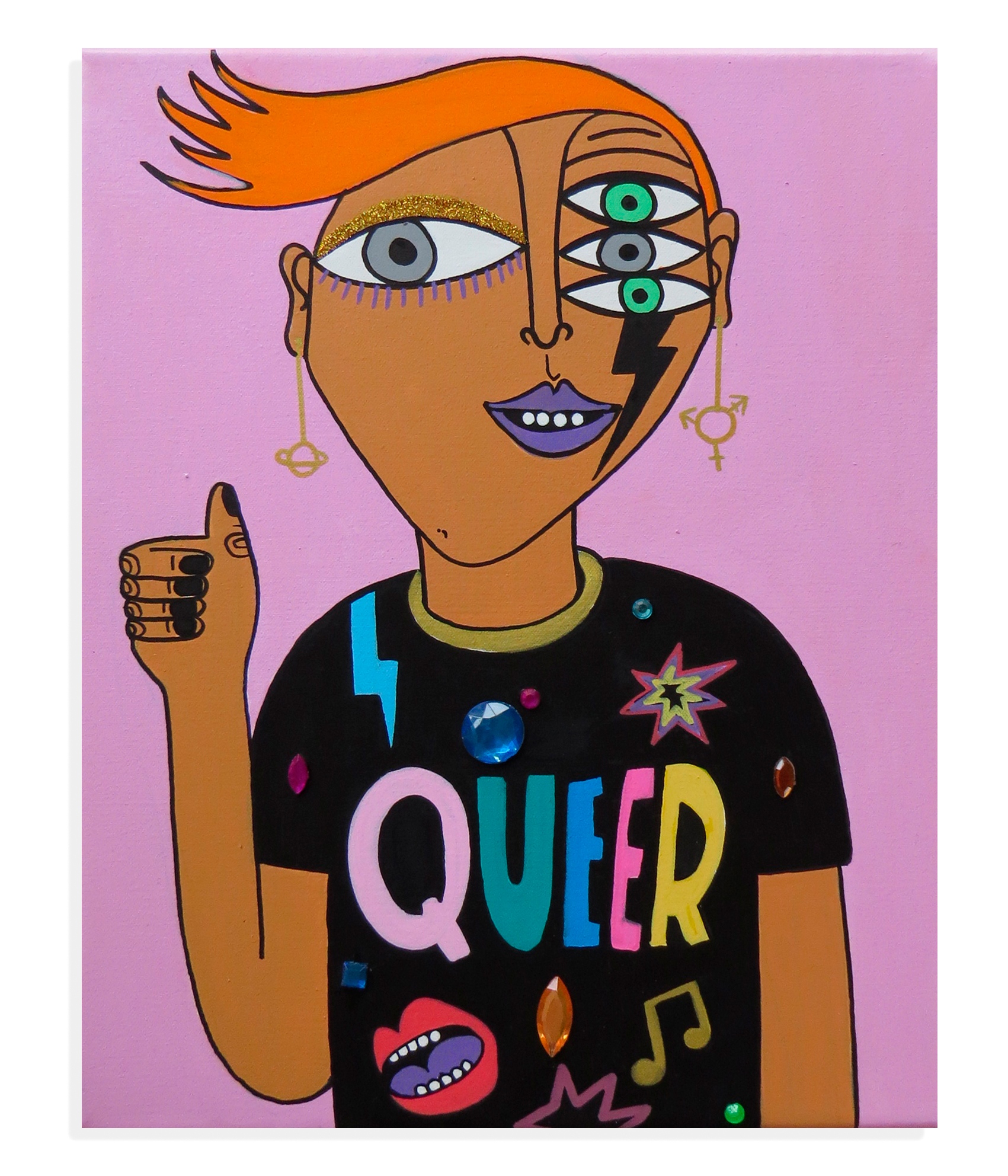 Ilustracion feminista exposición queer pnitas